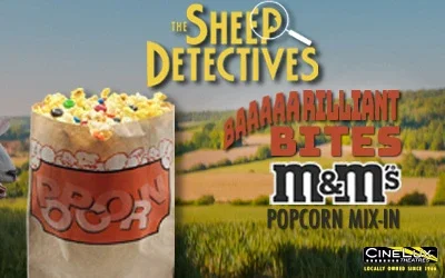 Sheep Detectives M&M Popcorn Mix-in