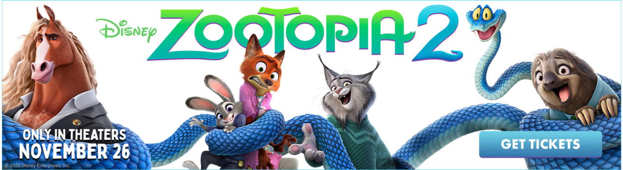 Zootopia tickets on sale