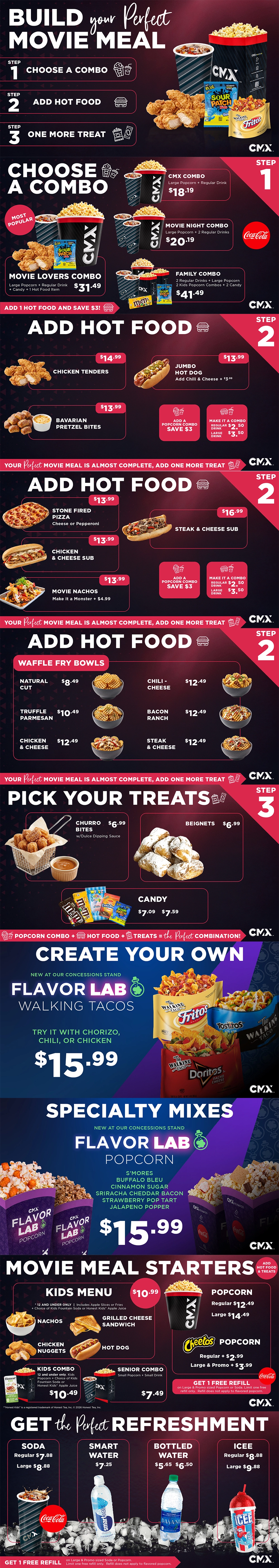 CMX Cinemas Countryside 12 Menu
