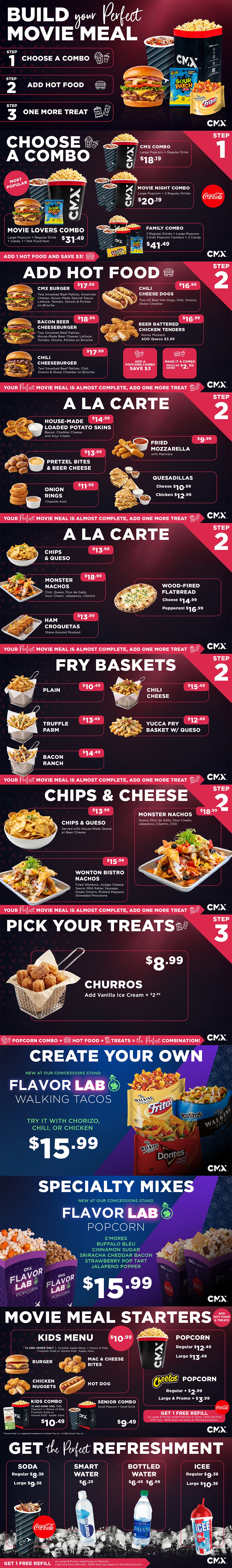 CMX Cinemas Dolphin 19 & IMAX Menu