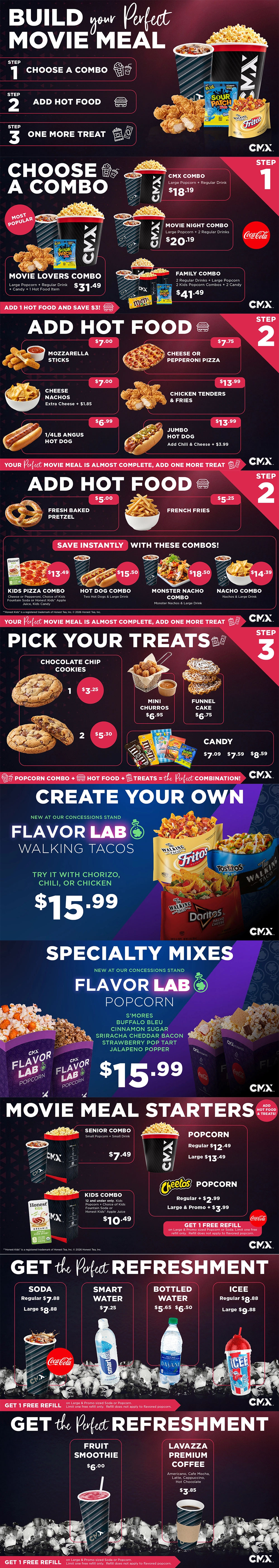 CMX Cinemas Downtown at the Gardens 16 & IMAX Menu