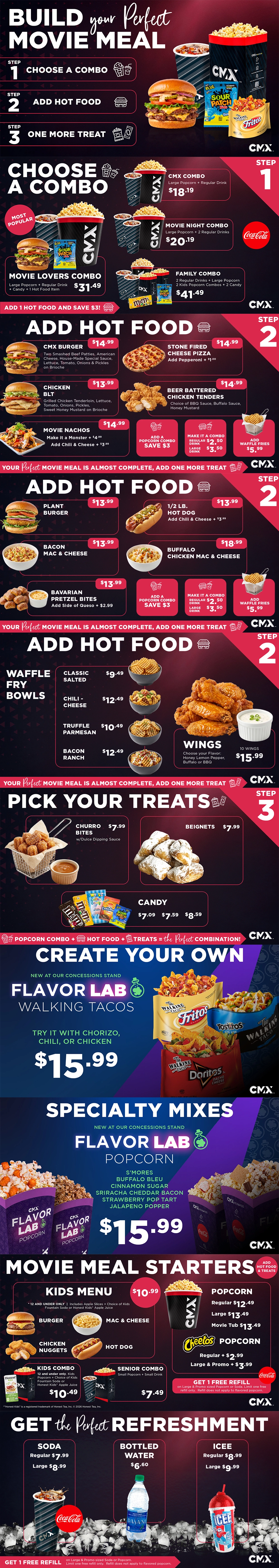 CMX Cinemas Fallschase 14 Menu