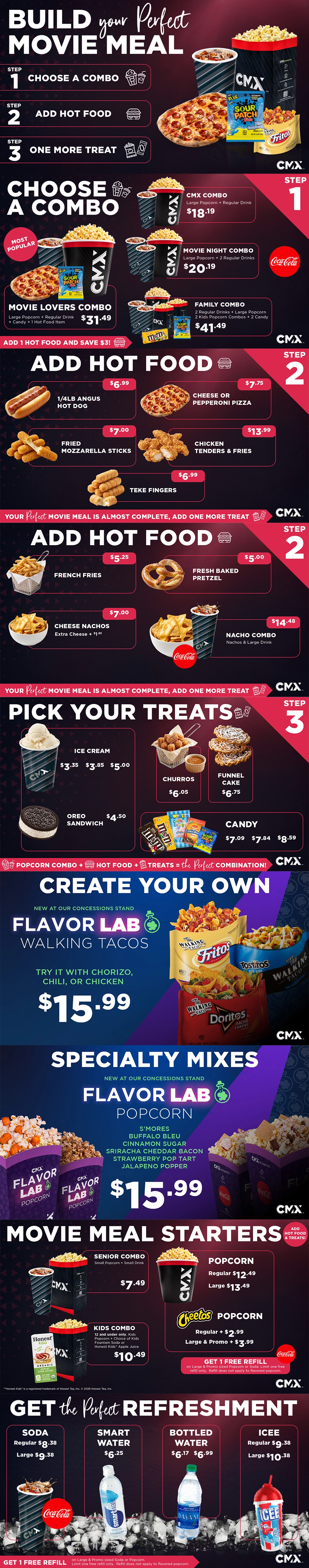 CMX Cinemas Miami Lakes 13 Menu