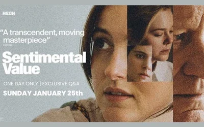 one day only - see Sentimental Value at 4pm with exclusive Q&A after the film