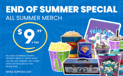 End of Summer sale $9.99 select souvenir merch