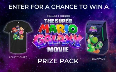 TICKETS ARE ON SALE NOW FOR THE SUPER MARIO BROS MOVIES - enter to win this exclusive prize pack, click to enter now