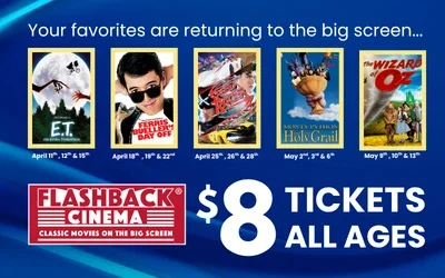 Flashback Cinema on the big screen