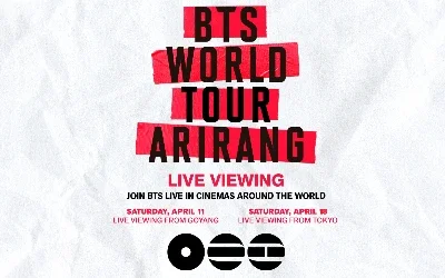 BTS live in concert - tickets on sale now April 11 & April 18