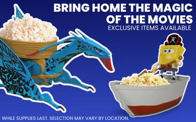Bring home the magic of the movies with exclusive merch while supplies last