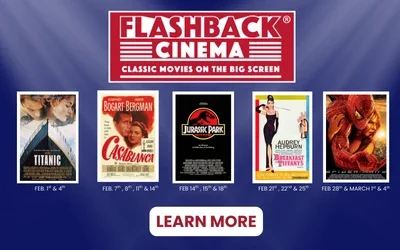 Enjoy Academy Award Winners on the big screen with flashback cinema