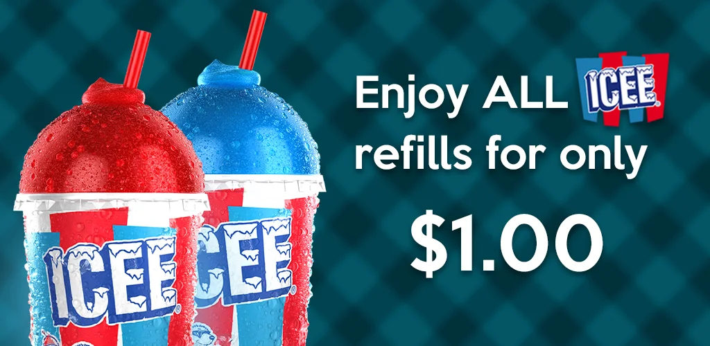 $1.00 ICEE Refills Promo Image