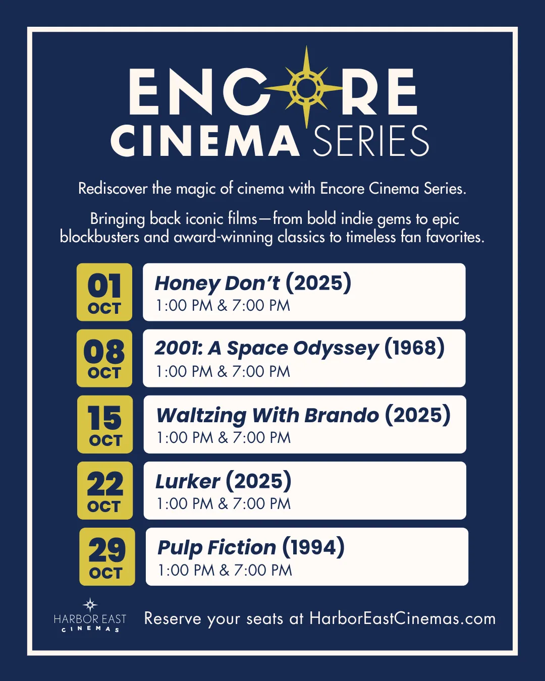 October Encore Series