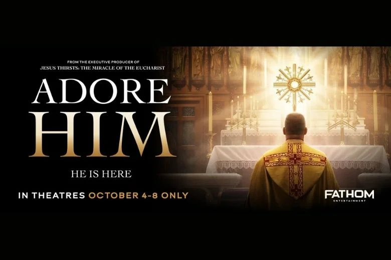 ADORE HIM: HE IS HERE Hero Background Image