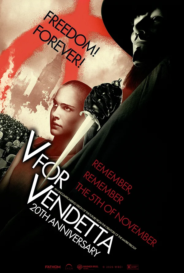 V for Vendetta 20th Anniversary Movie Poster