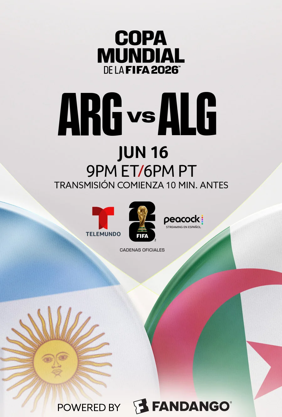Argentina vs. Argelia - Copa Mundial de la FIFA Movie Poster