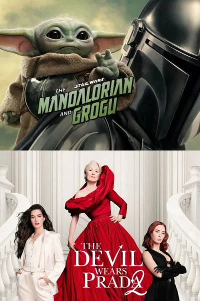 THE MANDALORIAN AND GROGU / THE DEVIL WEARS PRADA 2 Movie Poster