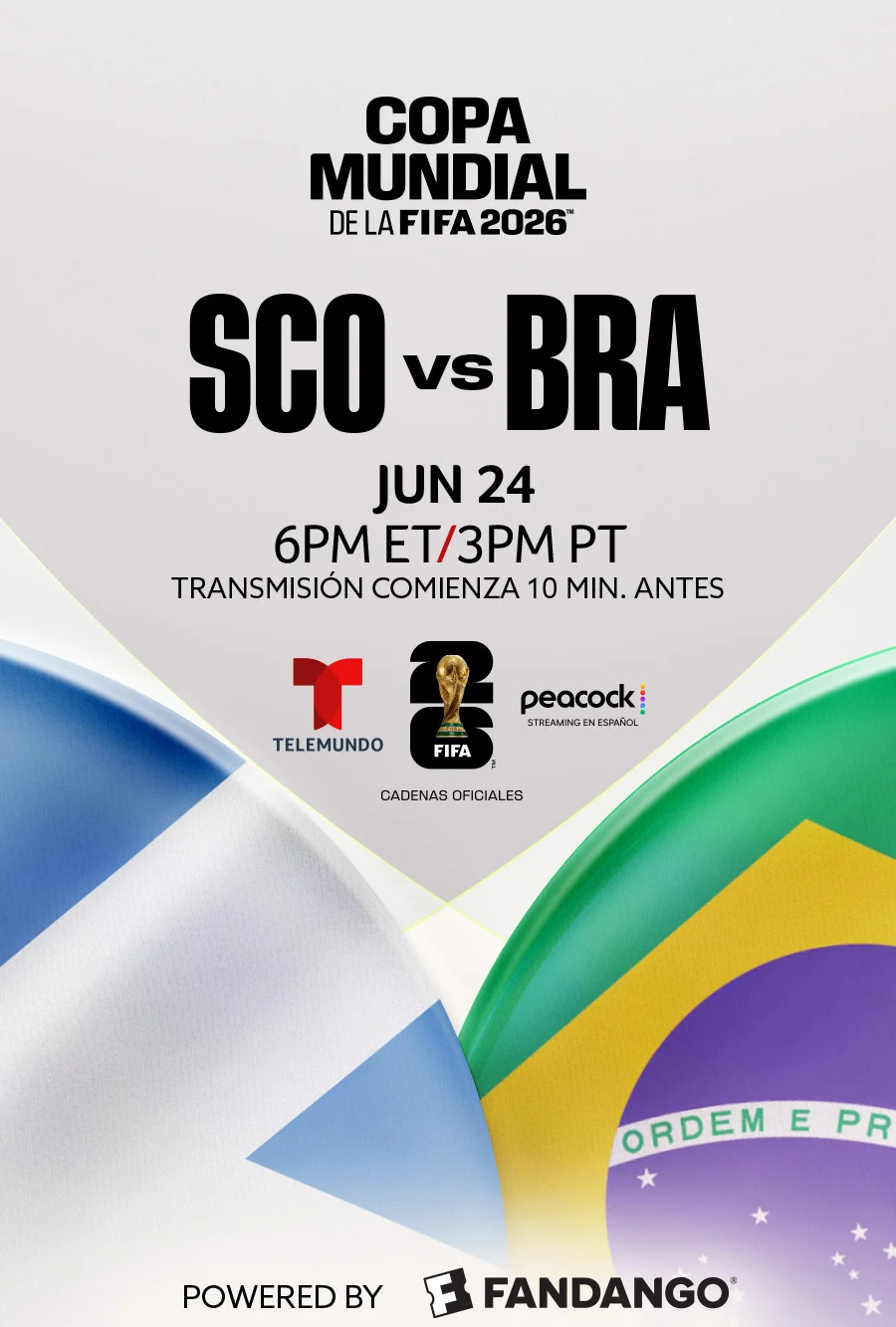 Escocia vs. Brasil - Copa Mundial de la FIFA Movie Poster