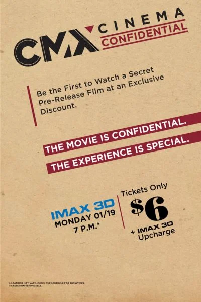 Cinema Confidential January 19 Movie Poster