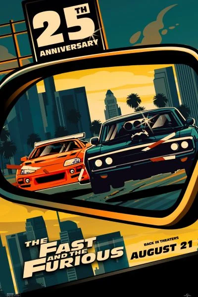 FAST AND FURIOUS 25TH ANNIVERSARY Movie Poster