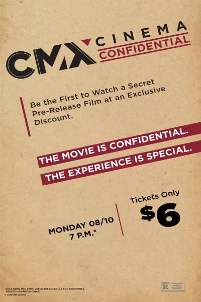 Cinema Confidential August 10 Poster