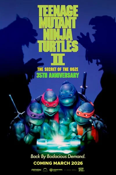 Teenage Mutant Ninja Turtles II 35th Anniversary Movie Poster