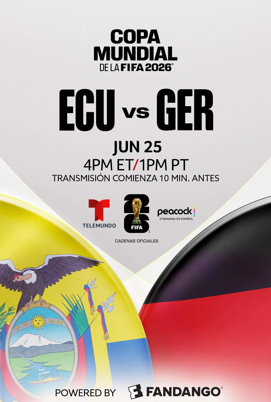 Ecuador vs. Alemania - Copa Mundial de la FIFA Movie Poster