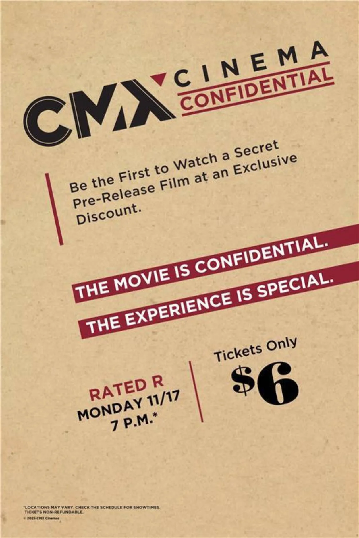 Cinema Confidential November 17 Movie Poster