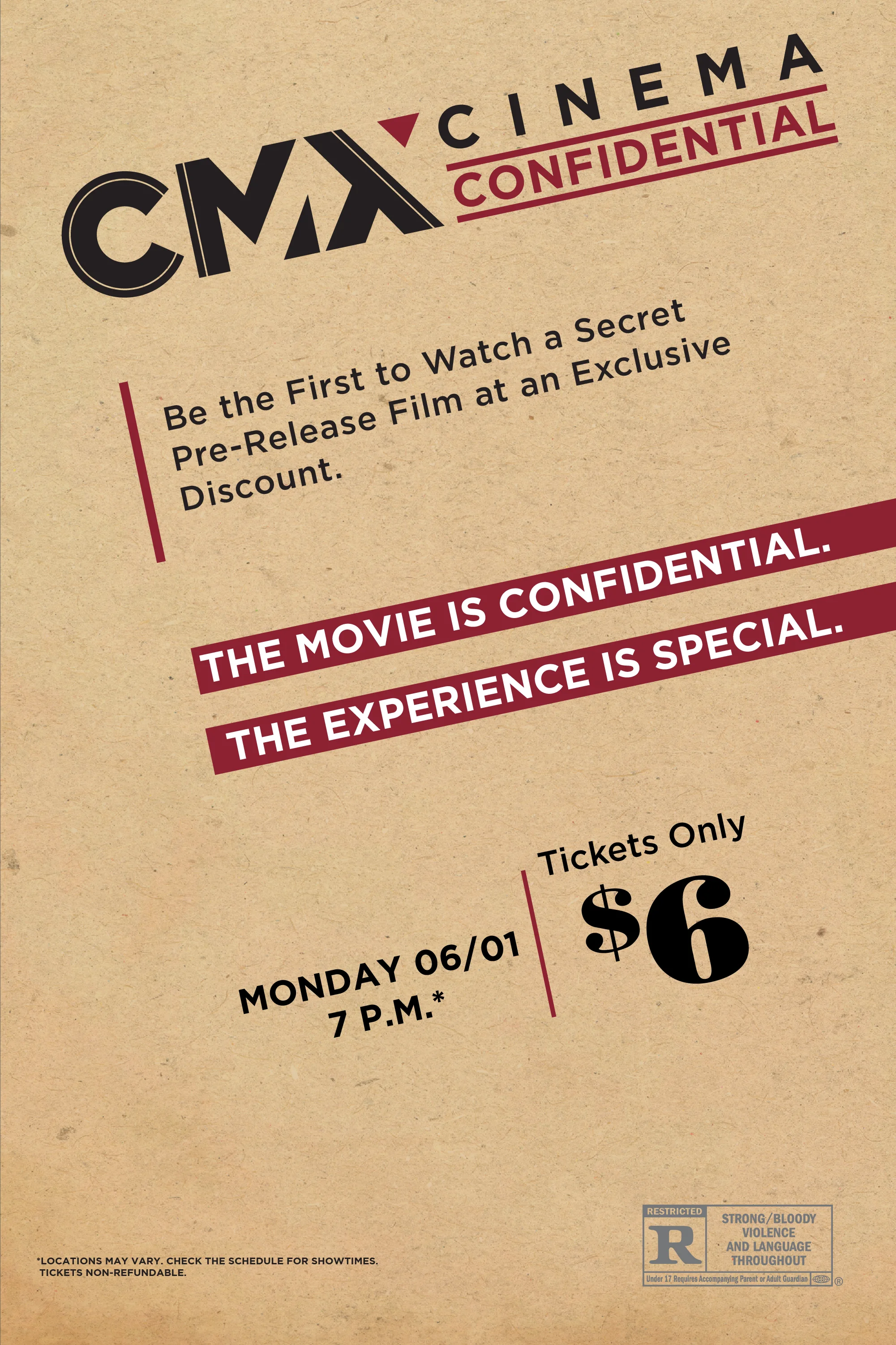 Cinema Confidential June 1 Movie Poster