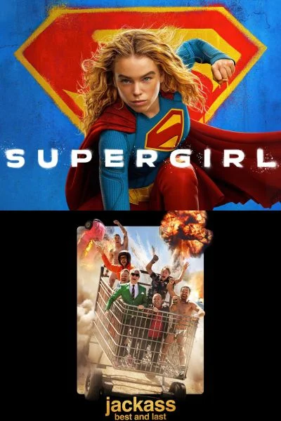SUPERGIRL / JACKASS Movie Poster