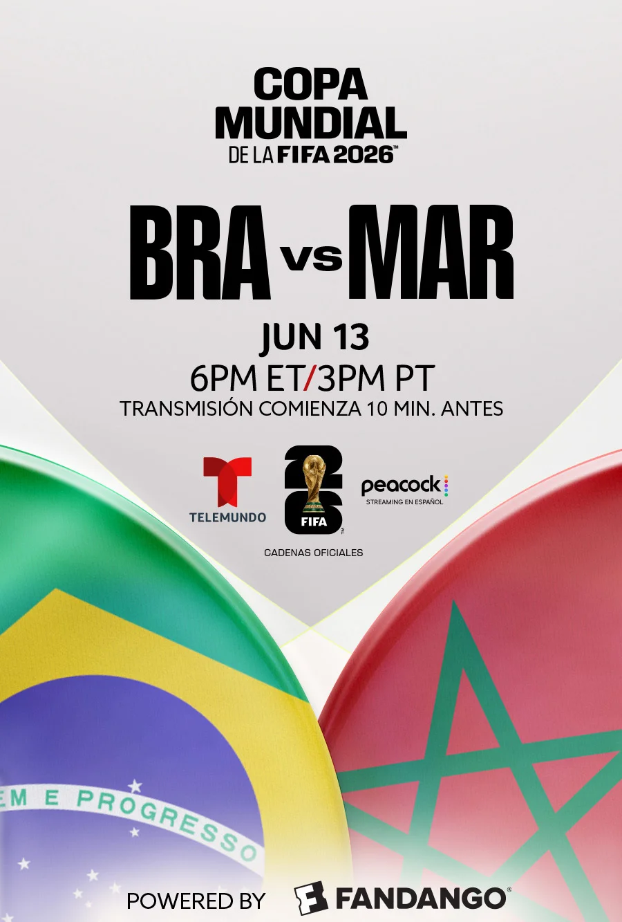 Brasil vs. Marruecos - Telemundo presenta la Copa  Movie Poster