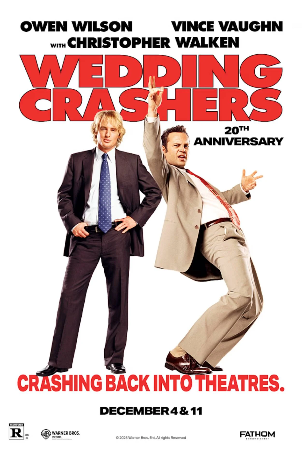 Wedding Crashers 20th Anniversary Movie Poster