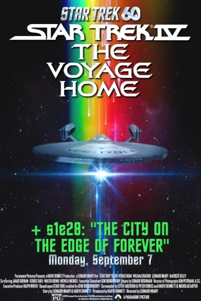 Star Trek IV: The Voyage Home + s1e28 "The City on the Edge of Forever." Movie Poster