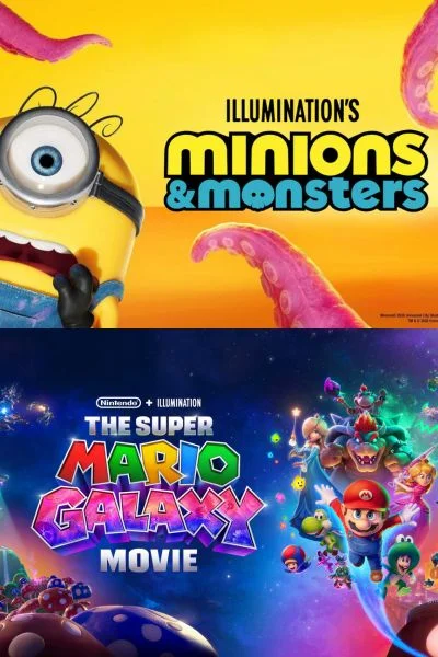 MINIONS & MONSTERS / THE SUPER MARIO GALAXY MOVIE Movie Poster