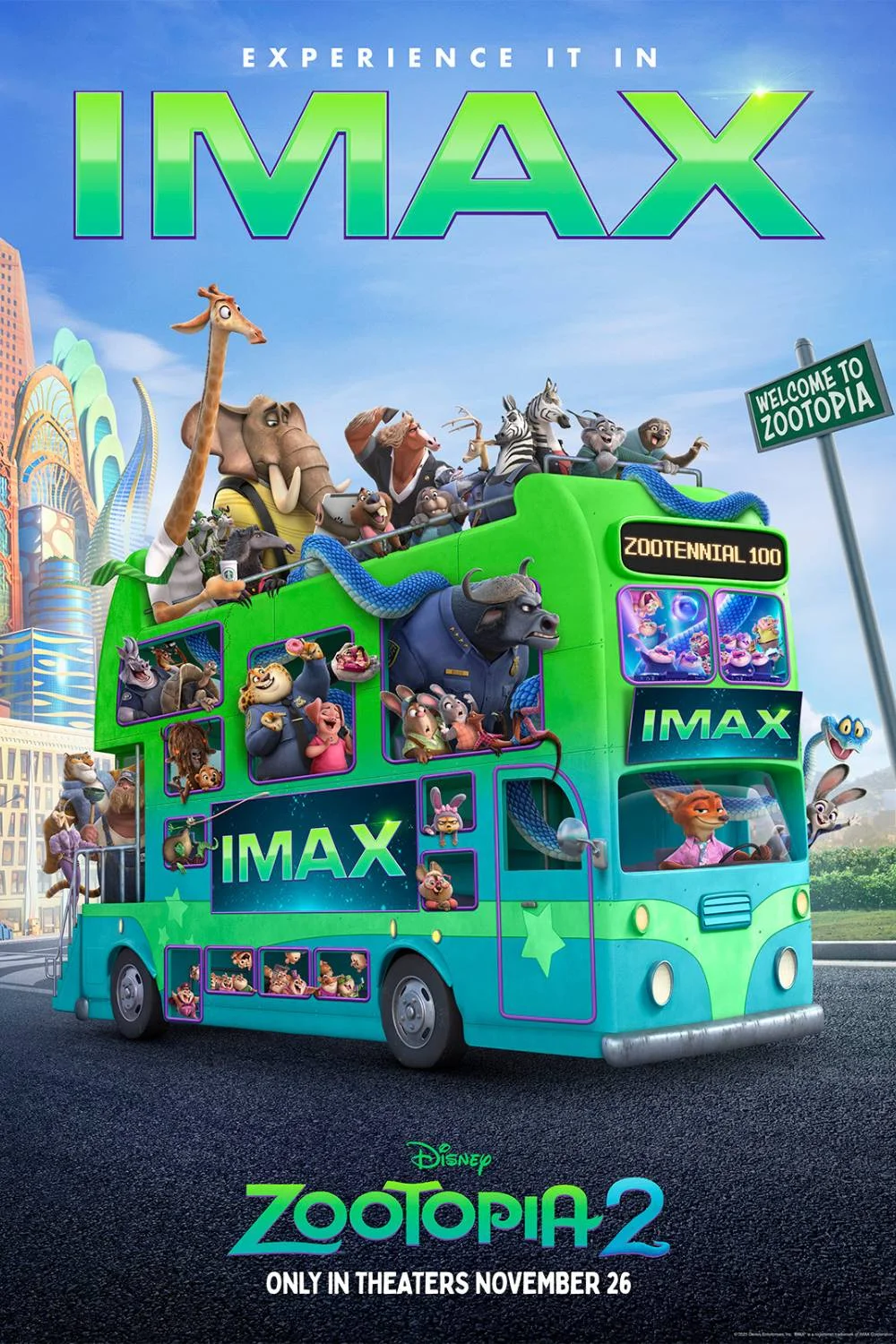 IMAX Zootopia 2 Poster