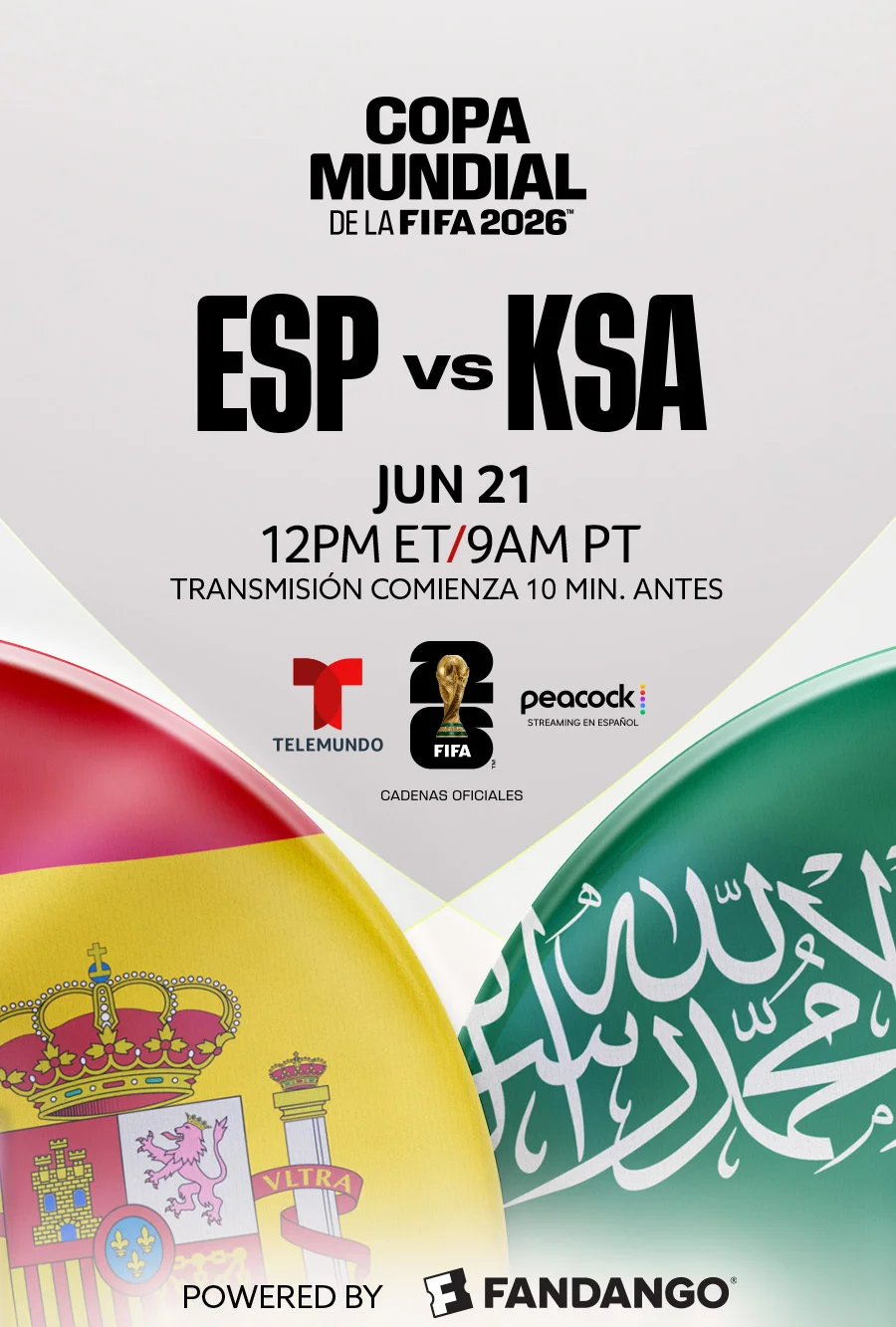 España vs. Arabia Saudita - Copa Mundial FIFA Movie Poster