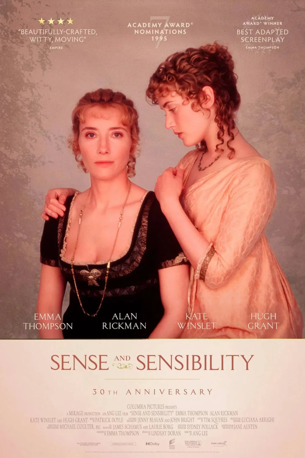 Sense and Sensibility 30th Anniversary Movie Poster