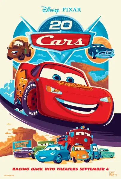 Cars: 20th Anniversary 3D Movie Poster