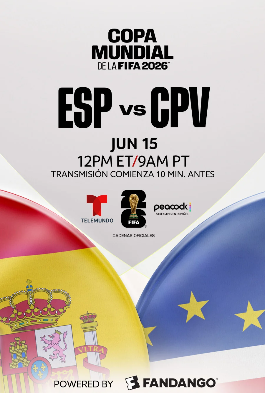 España vs. Cabo Verde - Copa Mundial de la FIFA Movie Poster