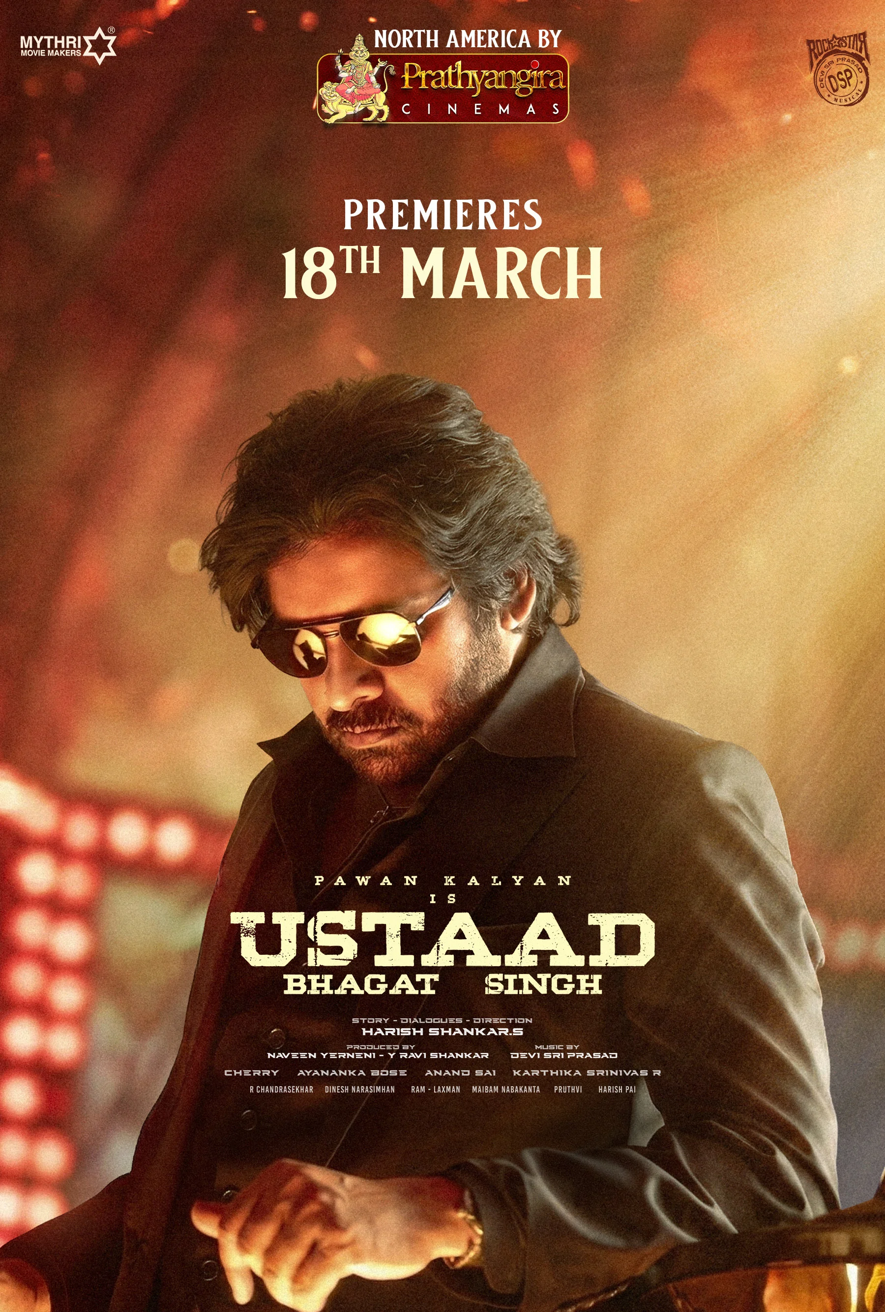 Ustaad Bhagat Singh Telugu Movie Poster
