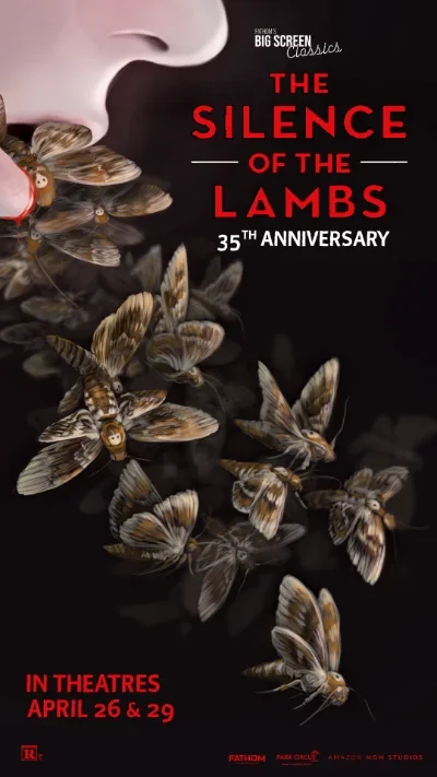 The Silence of the Lambs 35th Anniversary Movie Poster