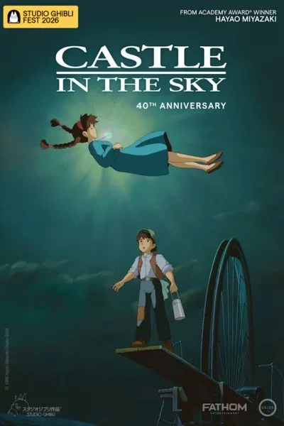 Castle in the Sky 40th Anniversary – (Dubbed) Movie Poster