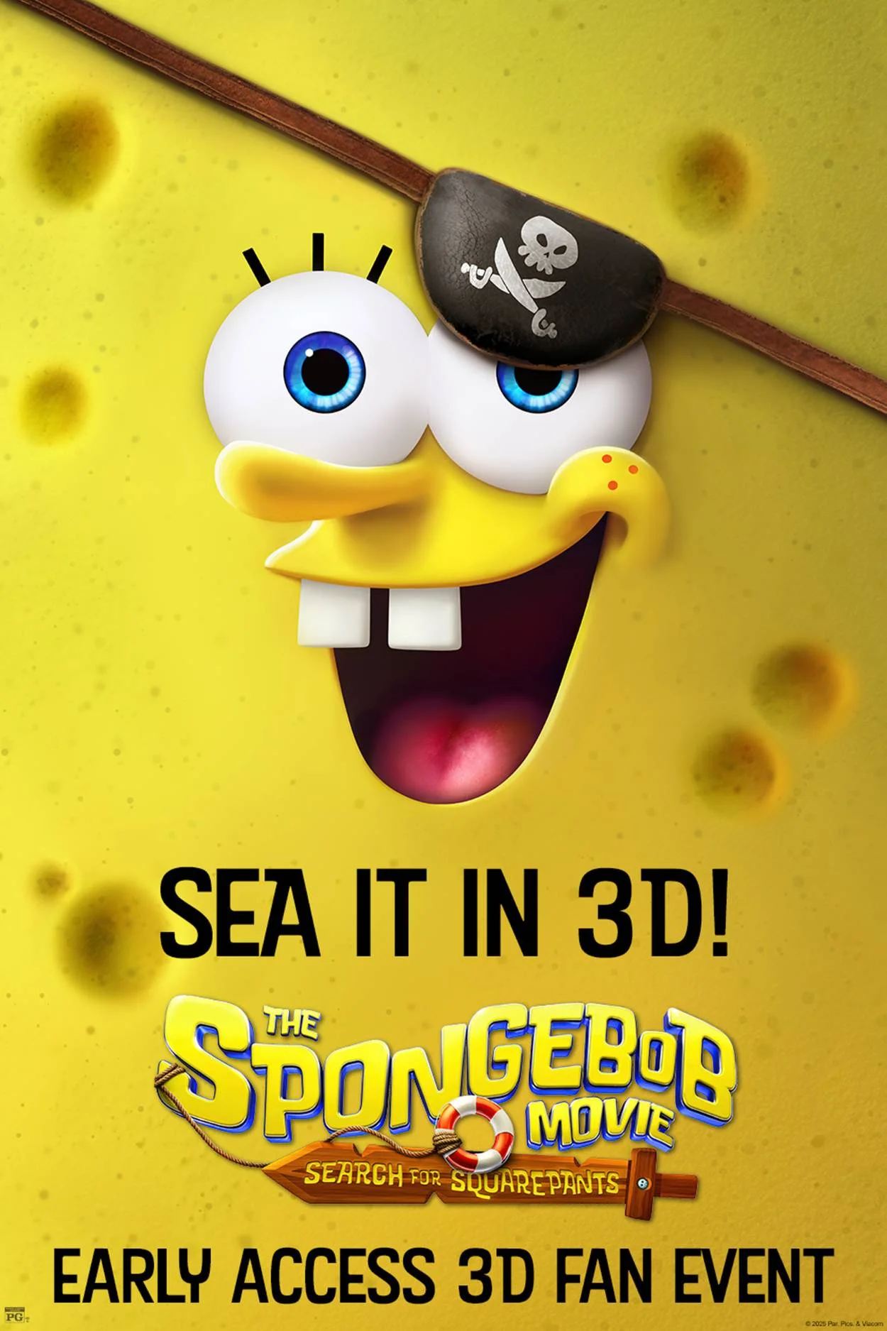 THE SPONGEBOB MOVIE: SEARCH FOR SQUAREPANTS  3D EARLY ACCESS Movie Poster