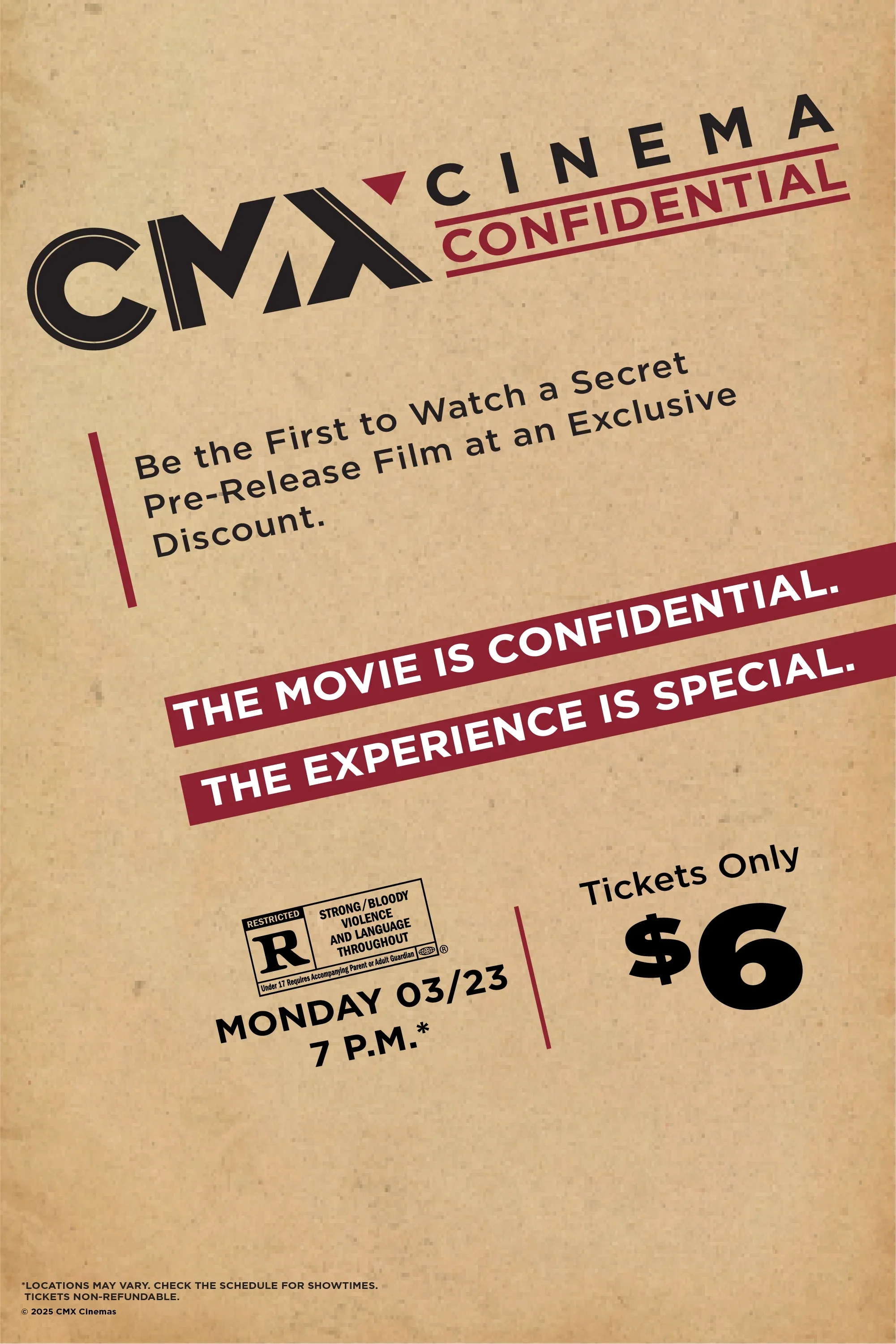 Cinema Confidential March 23 Movie Poster
